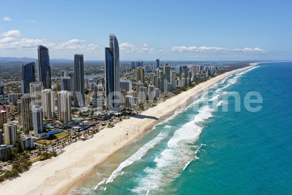 Aerial Image of Surfers Paradise Looking North