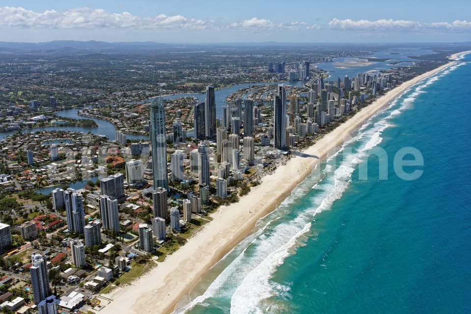 Aerial Image of Surfers Paradise Looking North-West
