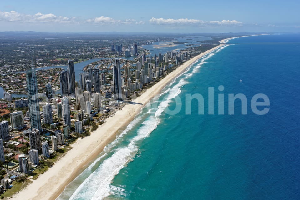 Aerial Image of Surfers Paradise Looking North