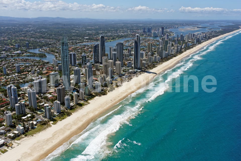 Aerial Image of Surfers Paradise Looking North-West