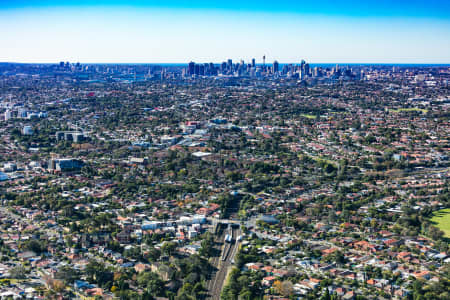 Aerial Image of HURLSTONE PARK STATION