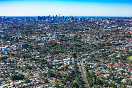 Aerial Image of HURLSTONE PARK STATION
