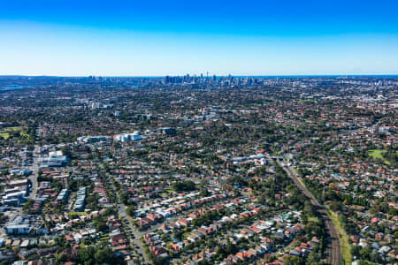Aerial Image of HURLSTONE PARK STATION