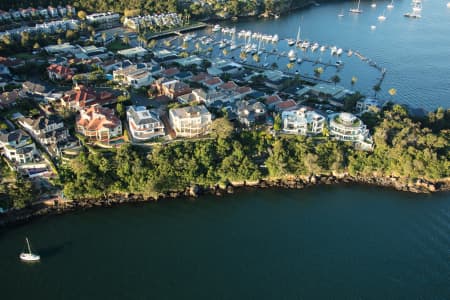 Aerial Image of HUNTERS HILL DUSK