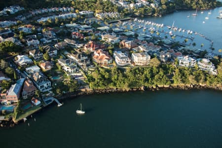 Aerial Image of HUNTERS HILL DUSK