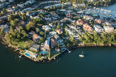Aerial Image of HUNTERS HILL DUSK