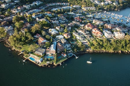 Aerial Image of HUNTERS HILL DUSK