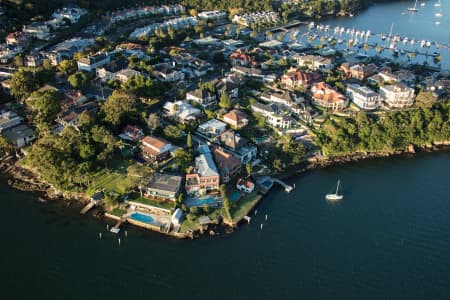 Aerial Image of HUNTERS HILL DUSK