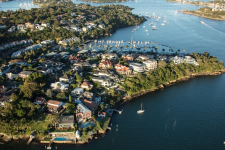 Aerial Image of HUNTERS HILL DUSK