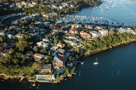 Aerial Image of HUNTERS HILL DUSK