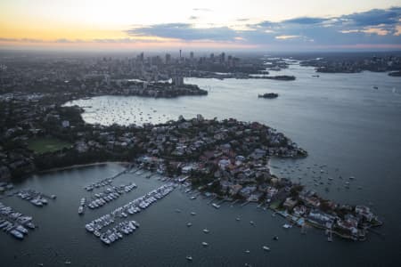 Aerial Image of POINT PIPER DUSK