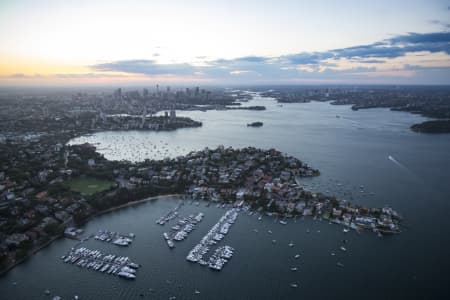 Aerial Image of POINT PIPER DUSK
