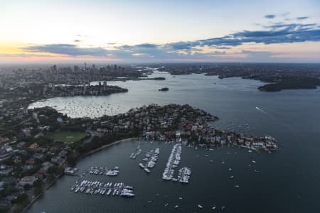 Aerial Image of POINT PIPER DUSK