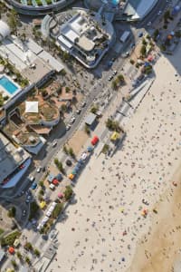 Aerial Image of LOOKING DOWN UPON SURFERS PARADISE BEACH
