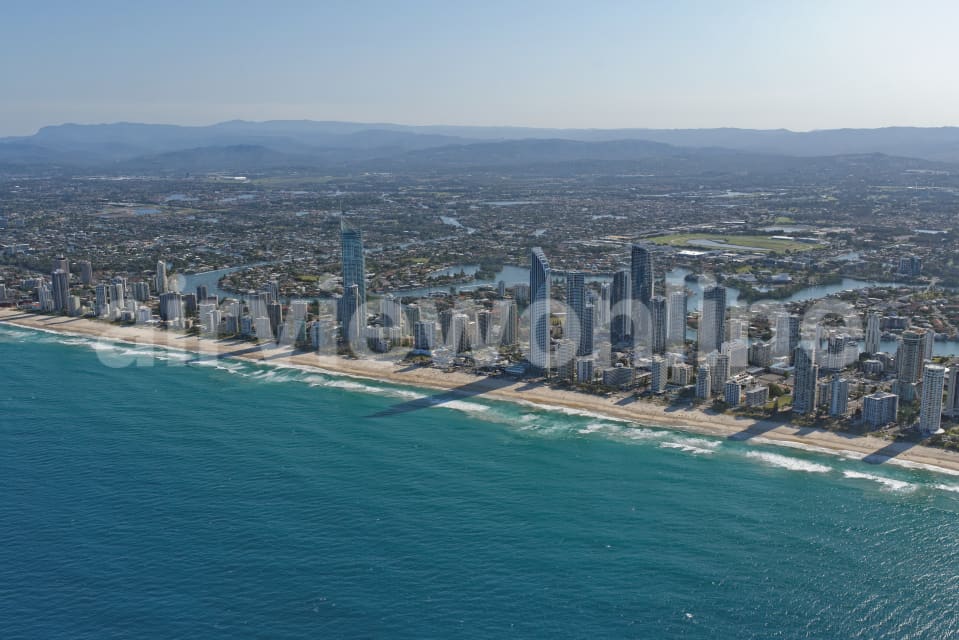 Aerial Image of Surfers Paradise Skyline From The East