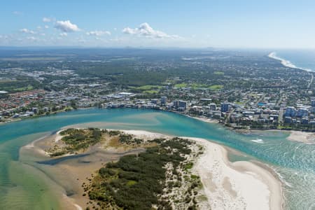 Aerial Image of BRIBIE ISLAND LOOKING NORTH TO CALOUNDRA