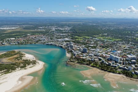 Aerial Image of CALOUNDRA LOOKING NORTH-WEST