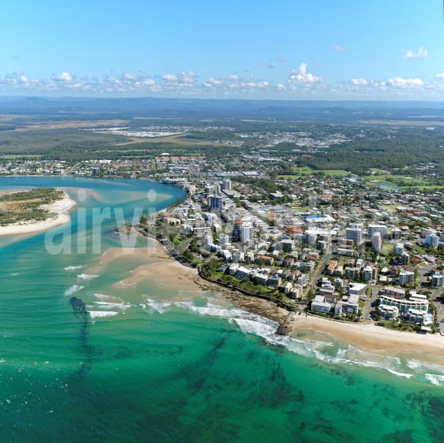 Aerial Image of Kings Beach Looking West To Caloundra