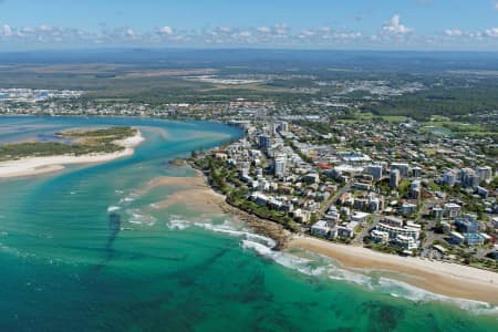 Aerial Image of KINGS BEACH LOOKING WEST TO CALOUNDRA