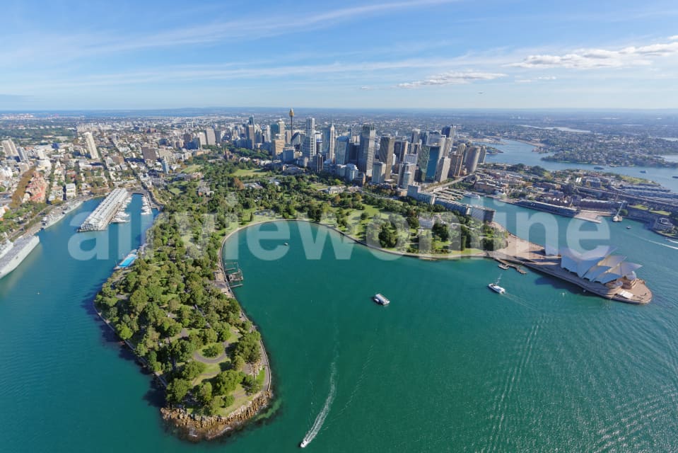Aerial Image of Sydney Opera House And CBD Looking South-West