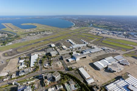 Aerial Image of SYDNEY AIRPORT LOOKING SOUTH-WEST