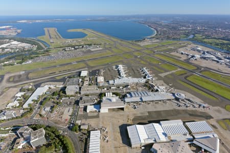 Aerial Image of SYDNEY AIRPORT LOOKING SOUTH-WEST