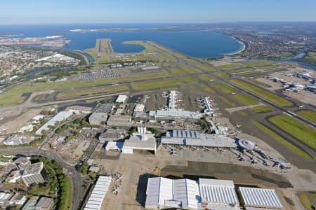 Aerial Image of SYDNEY AIRPORT LOOKING SOUTH-WEST
