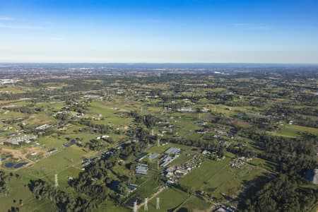 Aerial Image of HORSLEY PARK LATE AFTERNOON