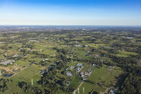Aerial Image of HORSLEY PARK LATE AFTERNOON