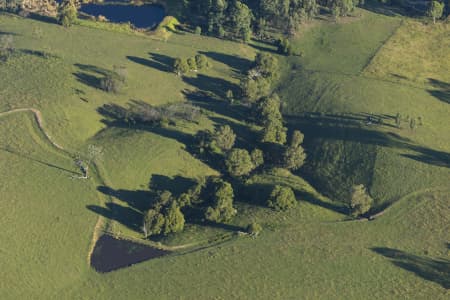 Aerial Image of MULGOA COUNTRY SIDE IN THE LATE AFTERNOON