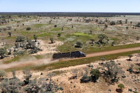Aerial Image of CATTLE TRUCK NEAR CARINDA