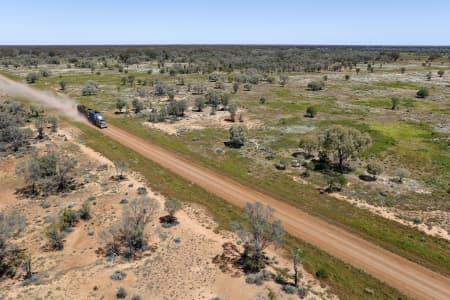 Aerial Image of CATTLE TRUCK NEAR CARINDA
