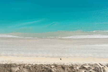 Aerial Image of CABLE BEACH WATERS AND SAND, LOOKING STRAIGHT DOWN