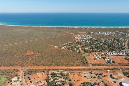 Aerial Image of CABLE BEACH TOWN LOOKING WEST