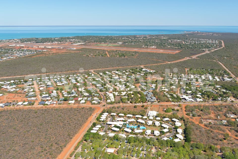 Aerial Image of Cable Beach Town Looking South