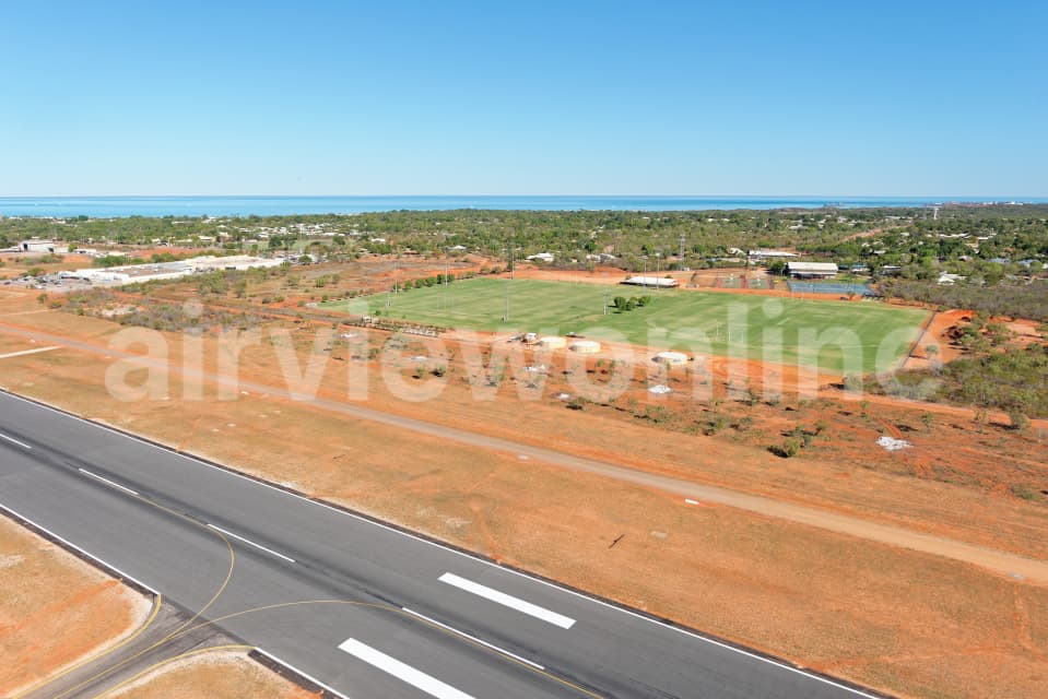 Aerial Image of Broome Airport Runway 10, Looking South-East