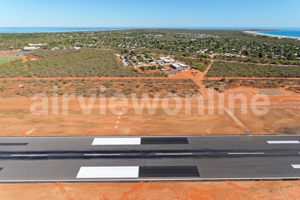 Aerial Image of Broome Airport Runway 10, Looking South