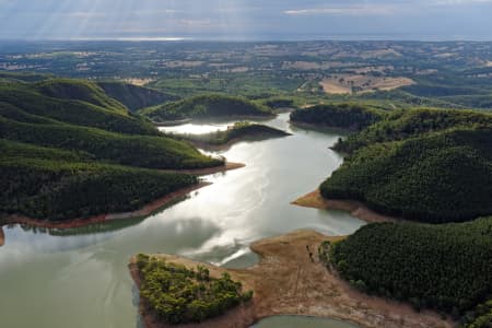 Aerial Image of MOUNT BOLD RESERVOIR LOOKING WEST