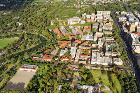 Aerial Image of UNIVERSITY OF ADELAIDE, LOOKING EAST