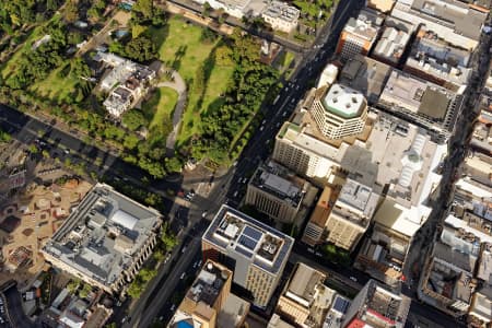 Aerial Image of NORTH TERRACE AND KING WILLIAM STREET, ADELAIDE