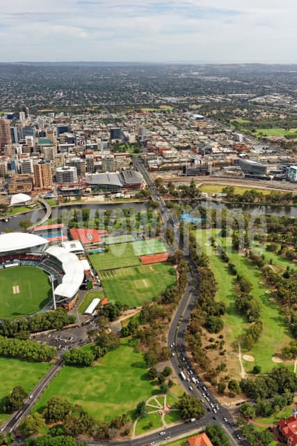 Aerial Image of North Adelaide Looking South To Adelaide CBD