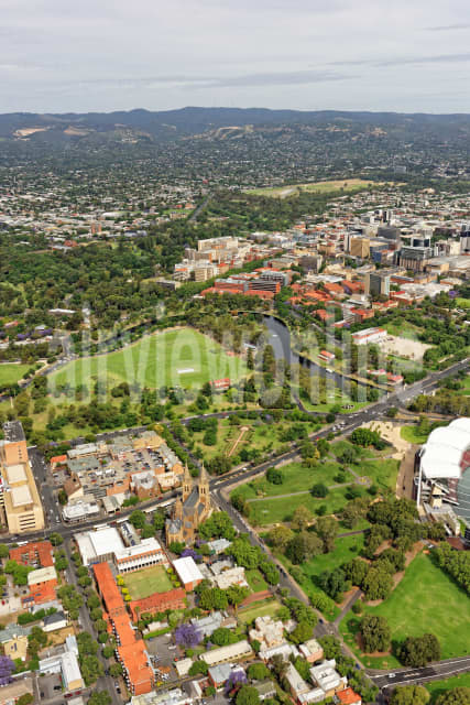 Aerial Image of North Adelaide Parklands Looking South-East