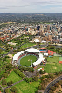 Aerial Image of ADELAIDE OVAL LOOKING TOWARDS ADELAIDE CBD