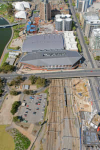 Aerial Image of ADELAIDE CONVENTION CENTRE FROM THE WEST