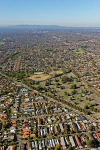 Aerial Image of BOROONDARA GENERAL CEMETARY, LOOKING EAST