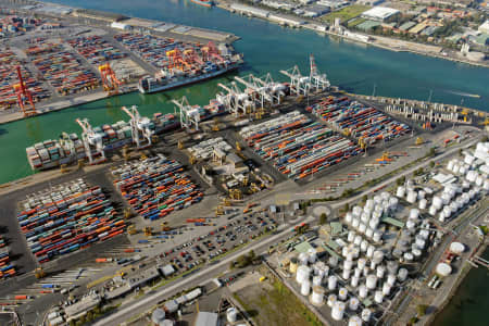 Aerial Image of COODE ISLAND SHIPPING CONTAINERS AND STORAGE TANKS