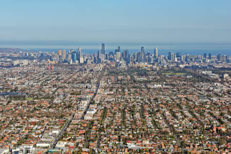 Aerial Image of MELBOURNE VIEWED FROM NORTH