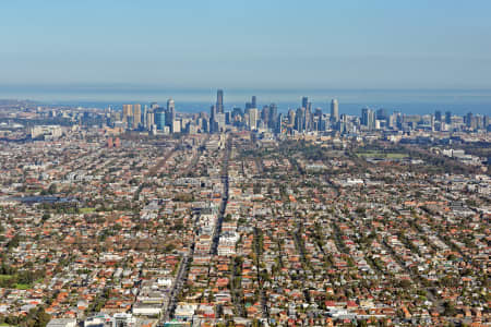 Aerial Image of MELBOURNE VIEWED FROM NORTH