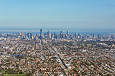 Aerial Image of MELBOURNE VIEWED FROM NORTH