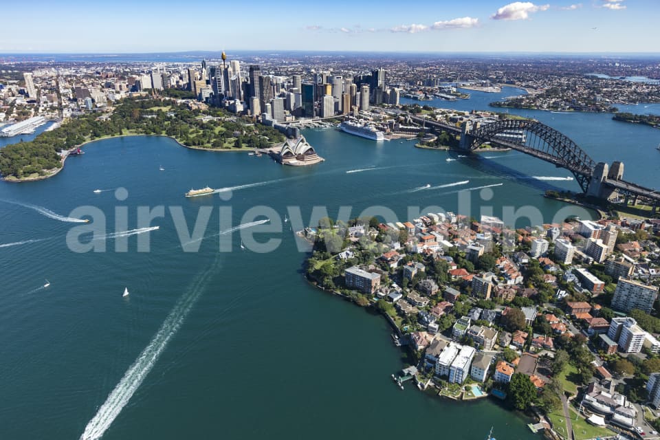 Aerial Image of Kirribilli To Sydney CBD